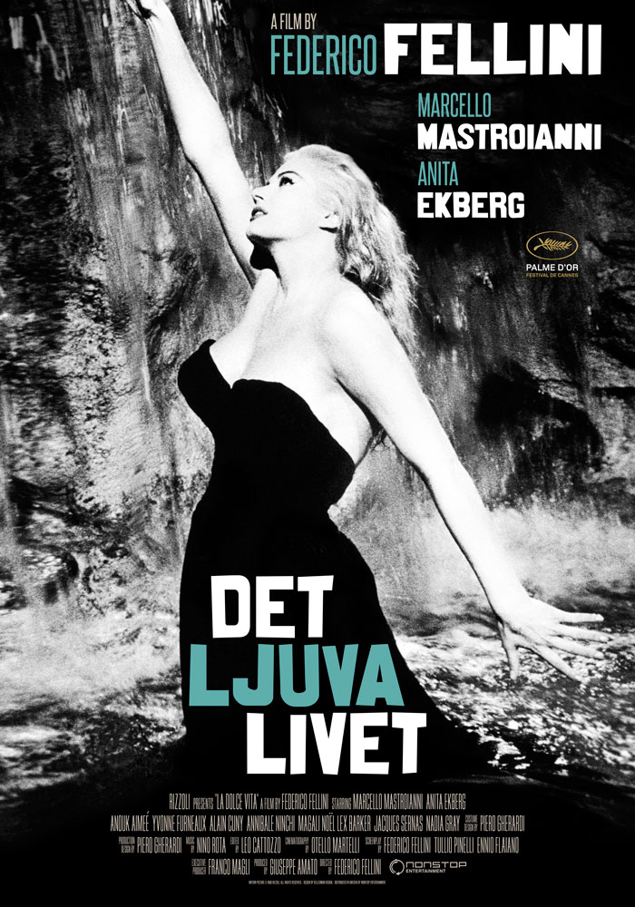 La dolce vita (1960) Federico Fellini onesheet swe