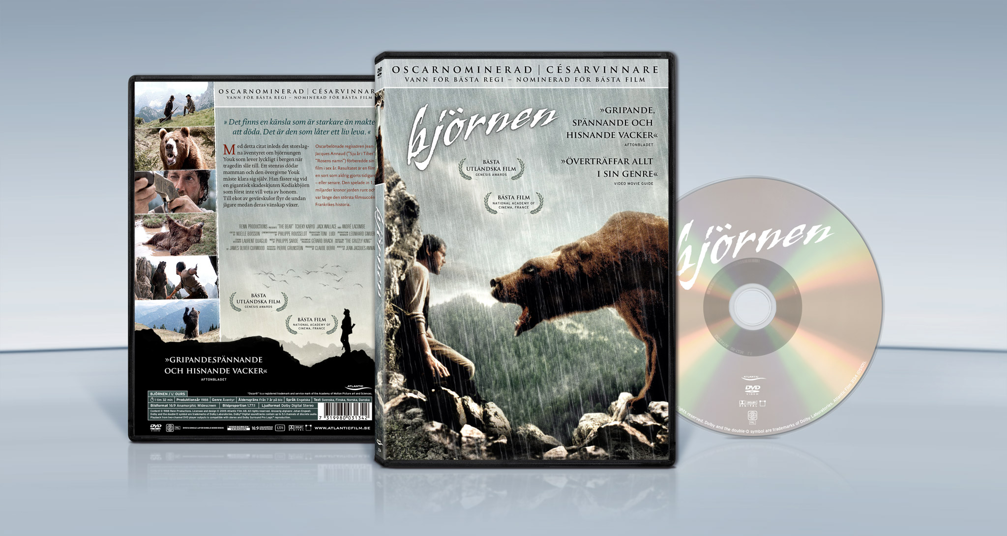 The Bear (1988) Jean Jacques Annaud dvd cover packshot