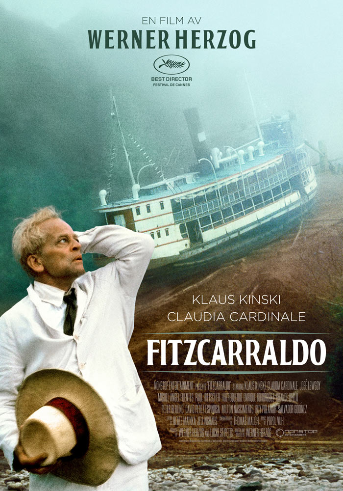 Fitzcarraldo (1982) Werner Herzog onesheet swe