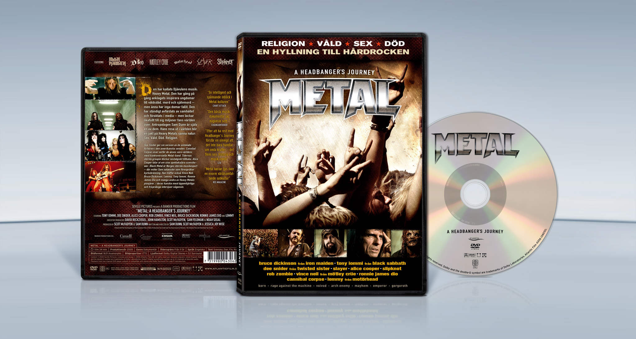 Metal – A Headbanger's Journey (2005) Sam Dunn, Scot McFadyen, Jessica Joy Wise dvd cover packshot