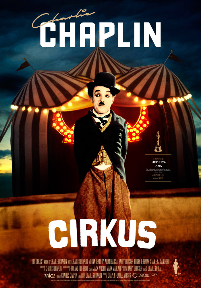 The Circus (1928) Charlie Chaplin theatrical onesheet swe